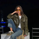 Leila Faux Leather Jacket