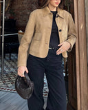 Mirlinda Suede Blazer Jacket