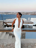 Venice Deep V-Neck Maxi Dress
