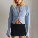 Alice Cardigan Sweater with Round Neck