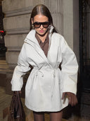 Ava Drawstring Trench Coat