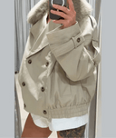 Camille Trench Coat with Faux Fur