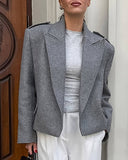 Claude Blazer with Shoulder Pads