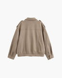 Greta Suede Moto Jacket