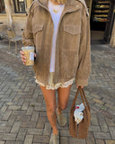 Greta Suede Moto Jacket