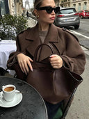 Katrina Lace Up Trench Coat