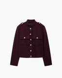 Leah Bomber Jacket with Golden Details