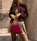 Leah Bomber Jacket with Golden Details