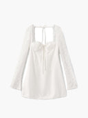 Louise mini dress with lace details