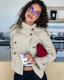 Lyss Cropped Trench Coat