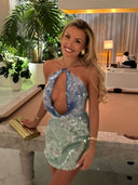 Mermaid Sequin Mini Dress