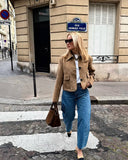 Mirlinda Suede Blazer Jacket